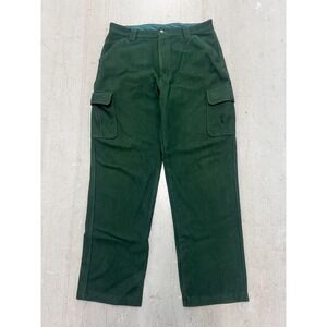 WFS Element Gear Cargo Pants Men 38 Forest Green Wool Blend Utility Hunting Gear